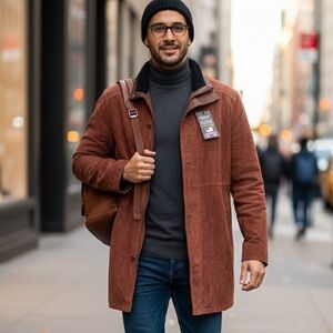 William’s Jacket Leather Trench Suede Jacket